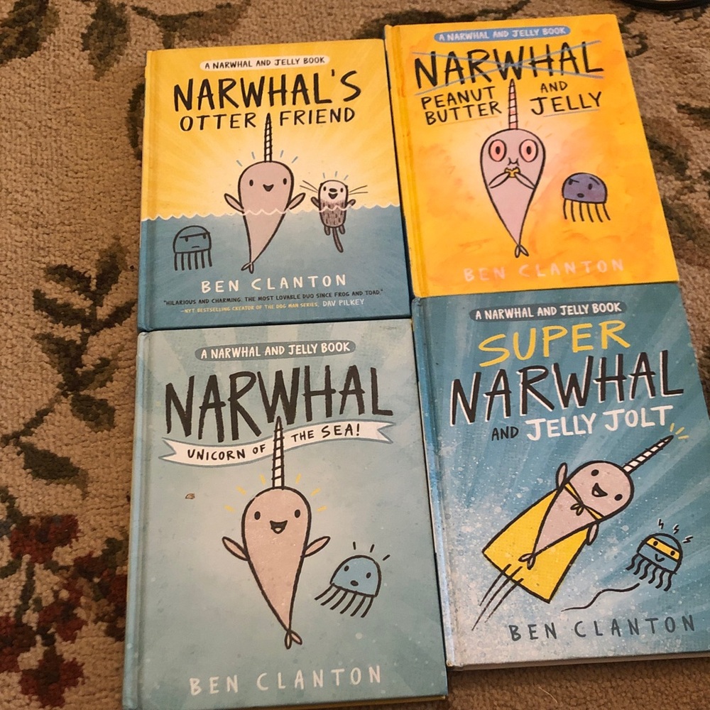 Narwhal Book Set – Blue and Yellow Covers (Kids Learning Toys)